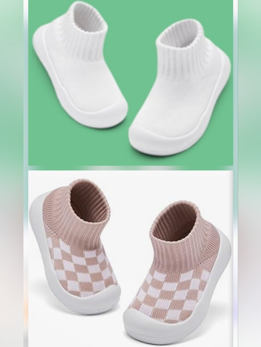 EASHI Baby Boy Girl 2ct Walking Sock Shoes NWOT
